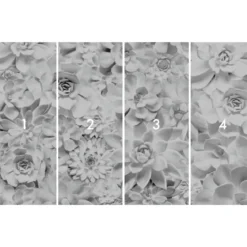 KomarVlies Fototapete Shades Black and White 400x250 cm