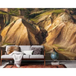 KomarVlies Fototapete Shiny Mountains 400x250 cm