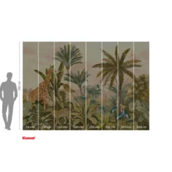 KomarVlies Fototapete Tropical Vintage Garden 400x280 cm