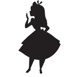 KomarWandbild Alice Silhouette 50x70 cm