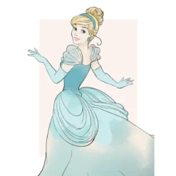 KomarWandbild Cinderella Beauty 50x70 cm