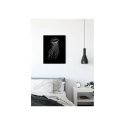 KomarWandbild Jellyfish Black 50x70 cm
