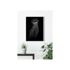 KomarWandbild Jellyfish Black 50x70 cm