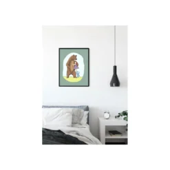 KomarWandbild Lili and Bear 50x70 cm