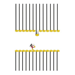 KomarWandbild Mickey Mouse Footlines 40x50 cm
