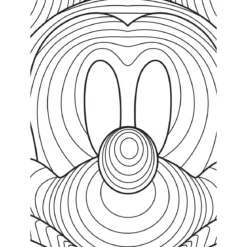 KomarWandbild Mickey Mouse Lines 40x50 cm