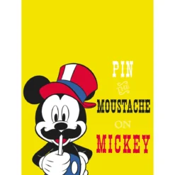 KomarWandbild Mickey Mouse Moustache 50x70 cm