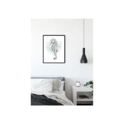 KomarWandbild Sea Horse Watercolor 50x70 cm