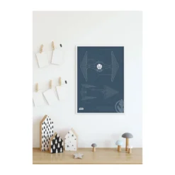 KomarWandbild Star Wars Blueprint Sith TIE-Fighter 50x70 cm