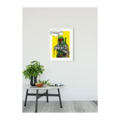 KomarWandbild Star Wars Classic Comic Quote Boba_Fett 50x70 cm