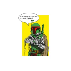 KomarWandbild Star Wars Classic Comic Quote Boba_Fett 50x70 cm