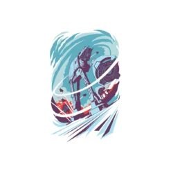 KomarWandbild Star Wars Classic Vector Hoth 50x70 cm