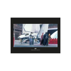 KomarWandbild Star Wars Classic Death Star Shuttle Dock 50x40 cm