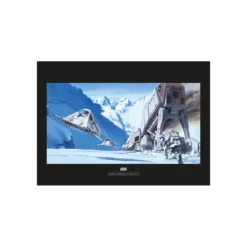KomarWandbild Star Wars Classic Hoth Battle Snowspeeder 50x40 cm