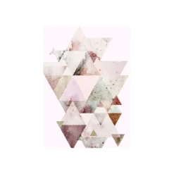 KomarWandbild Triangles Red 50x70 cm