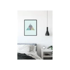 KomarWandbild Triangles Top Blue 50x70 cm