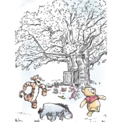 KomarWandbild Winnie the Pooh Playground 40x50 cm