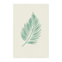 KomarWandbild Winter Tropics Black Panther Palm Leaf 40x50 cm