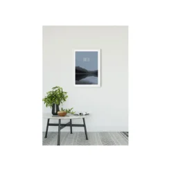 KomarWandbild Word Lake Hush Steel 50x70 cm