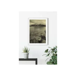 KomarWandbild Word Lake Silence Sand 50x70 cm
