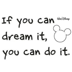 KomarWandtattoo Disney You can do it 50x70 cm