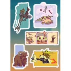 KomarWandtattoo Mandalorian Funny Grogu 50x70 cm