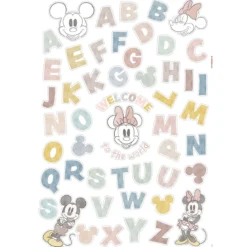 KomarWandtattoo Mickey Alphabet 50x70 cm