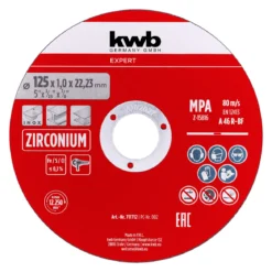 kwb Expert Inox-Gewebetrennscheiben-Set für Metall gerade, extradünn 10-tlg. Ø 125 x 1 mm