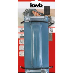 kwbHandschleifer-Set mit 2 Gitterleinenstreifen