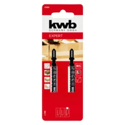 kwb HCS-Stichsägeblätter mit T-Schaft für Holz fein 2-tlg. 100 mm