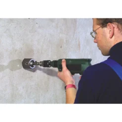 kwbHohlbohrkrone mit Schaft und Zentrierbohrer SDS Plus Durchmesser 66 mm