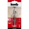 kwbHolzspiralbohrer-Set mit Aufstecksenker und Tiefenstop 3 teilig Durchmesser 4 mm