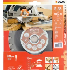 kwbKreissägeblätter Easy Cut für Handkreissägen Durchmesser 150x20 mm