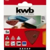 kwbSchleifdreiecke Quick Stick Holz und Metall 93 mm K80
