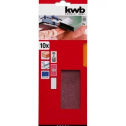 kwbSchleifstreifen Holz und Metall 93 x 230 mm K80