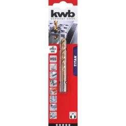 kwbSpiralbohrer Titan Durchmesser 6 mm