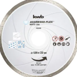 kwbTrennscheiben Aggreso Flex White Line Diamant Durchmesser 125 mm
