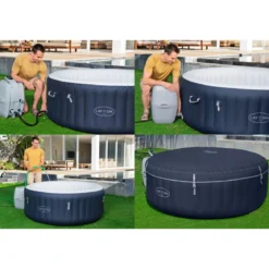 Lay-Z-Spa Whirlpool Miami AirJet4 Personen Dm. 180x66 cm, Dunkelblau