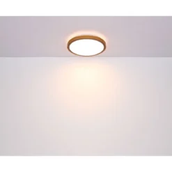 LED DL Bruno D43,7cm holz-schwarz24W 1000lm CCT3000/4500/6000K