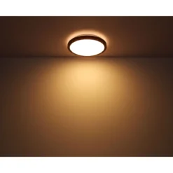 LED DL Bruno D43,7cm holz-schwarz24W 1000lm CCT3000/4500/6000K