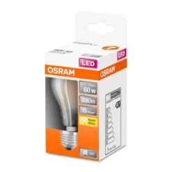 LED Gluehlampe E27 806lm 2.700K 60WErsatz warmweiss Filament matt