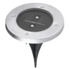 LED-Solar-Wegeleuchte inkl Erdspieß 12 cm silber