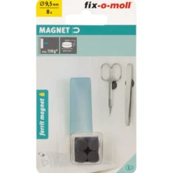 Magnetscheibe Ferrit Ø 9,5 x 4 mm, schwarz