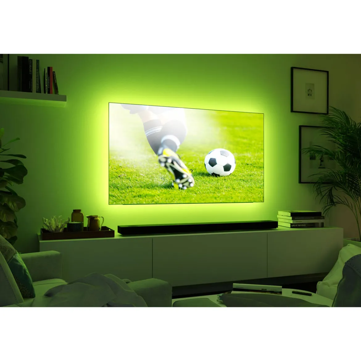 MaxLED 250 Comfort Sets TV 75 RGBW 3000K25,5W 230/24V Silber Kst