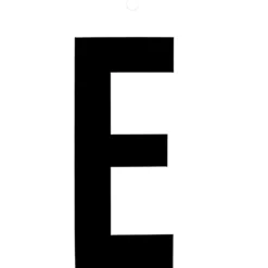 Metafranc Klebebuchstabe E 10 cm schwarz