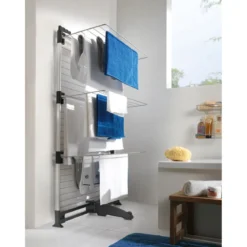 Metaltex Turm-Wäschetrockner Ciclone Vario 78 x 137 x 68 cm silber