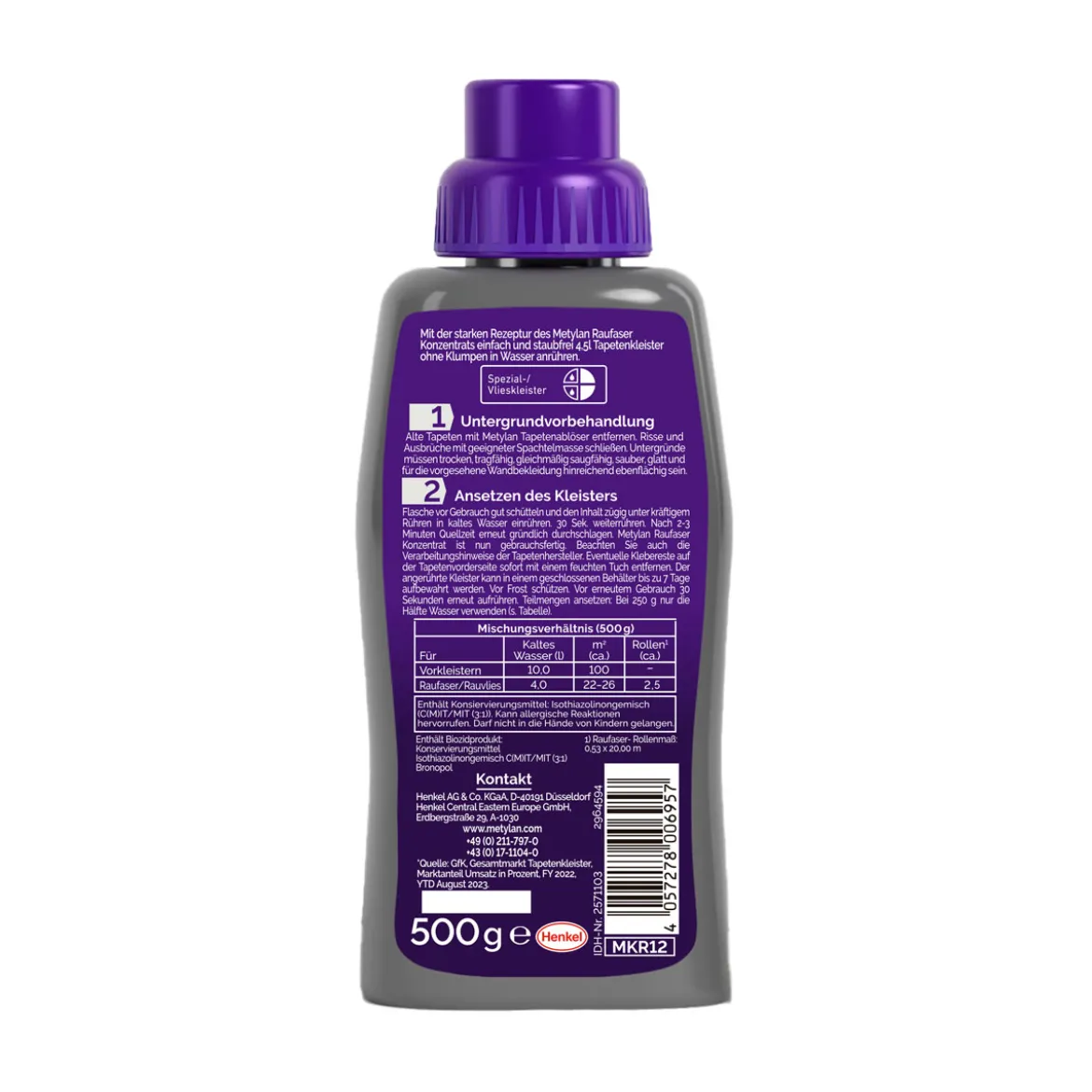 Metylan Fertigkleister Konzentrat Raufaser 500 g