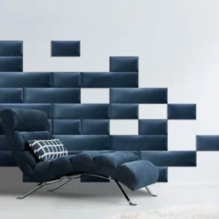 Mollis Polsterpaneele blau 60 x 15 cm