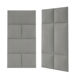 Mollis Polsterpaneele grau 30 x 30 cm
