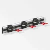 MyTool Gerätehalter-Set X-Star mit Schiene schwarz-rot